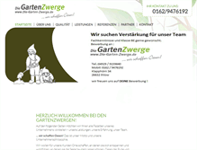 Tablet Screenshot of die-garten-zwerge.de